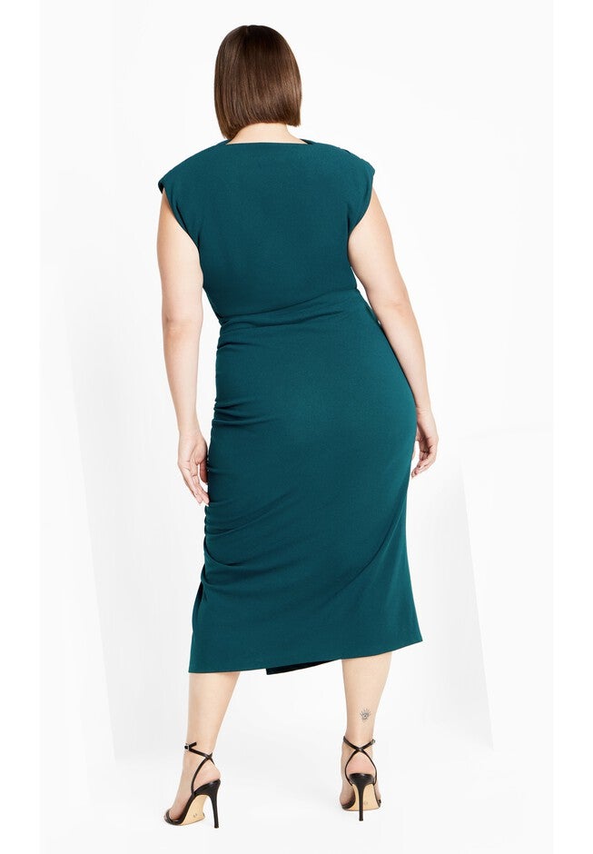 Zaby Dress - emerald, GREEN, alternate image number null