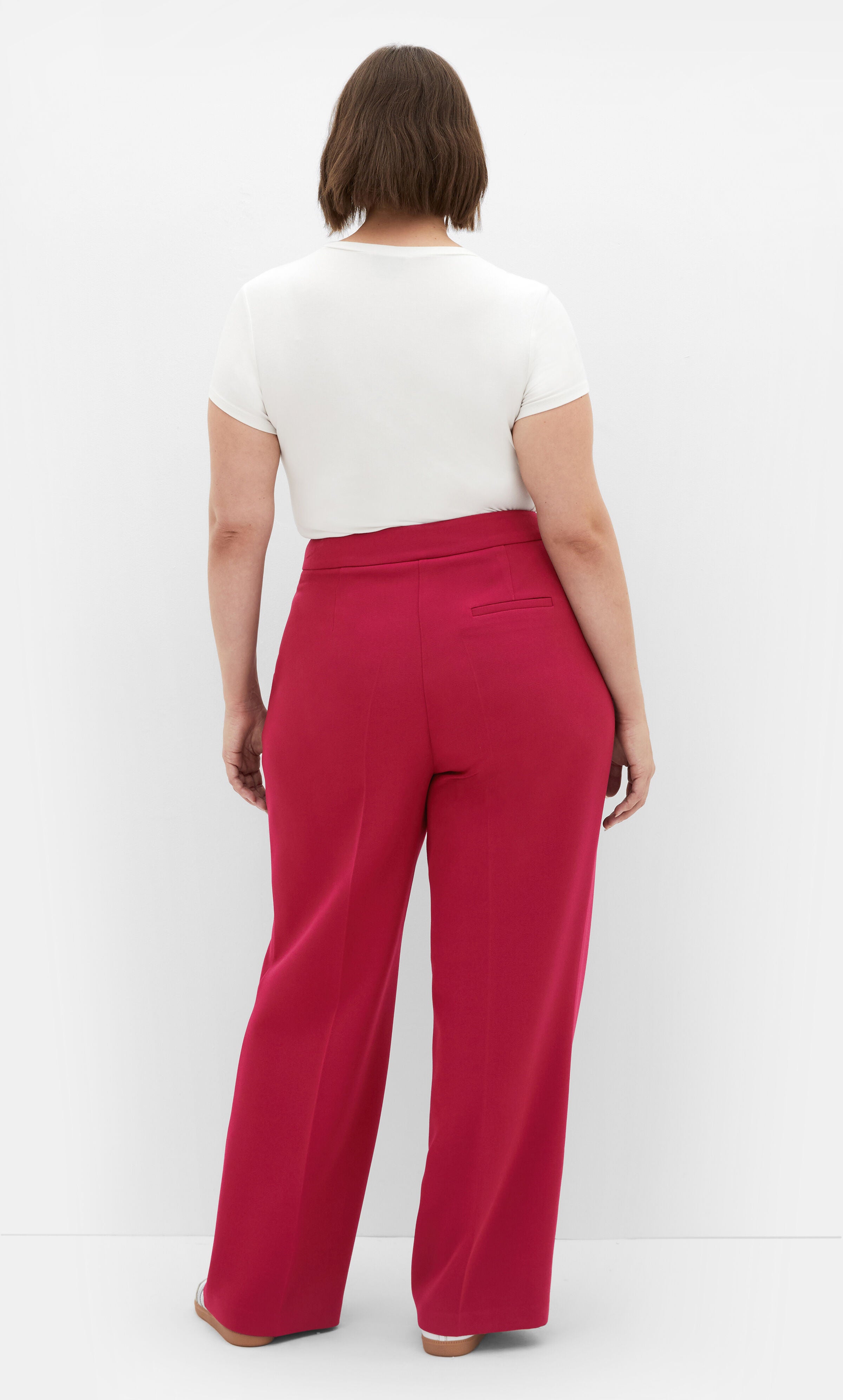 Relaxed Alexis Pant - deep rose, RED, alternate image number 4