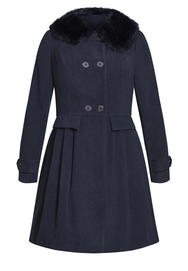 Grandiose Coat - navy, BLUE, alternate image number 3