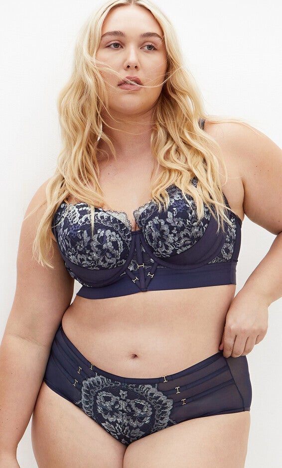 Alexis Longline Contour Bra - sangria, MIDNIGHT, hi-res image number 0