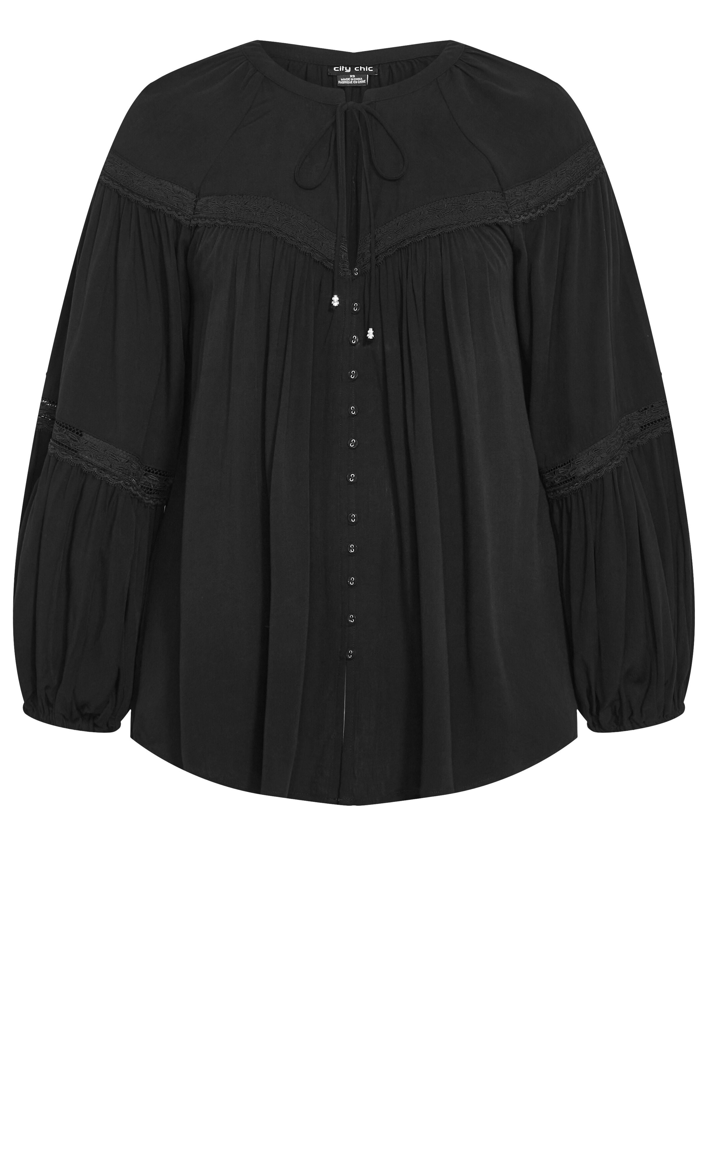 Averi Shirt - black, BLACK, alternate image number 3