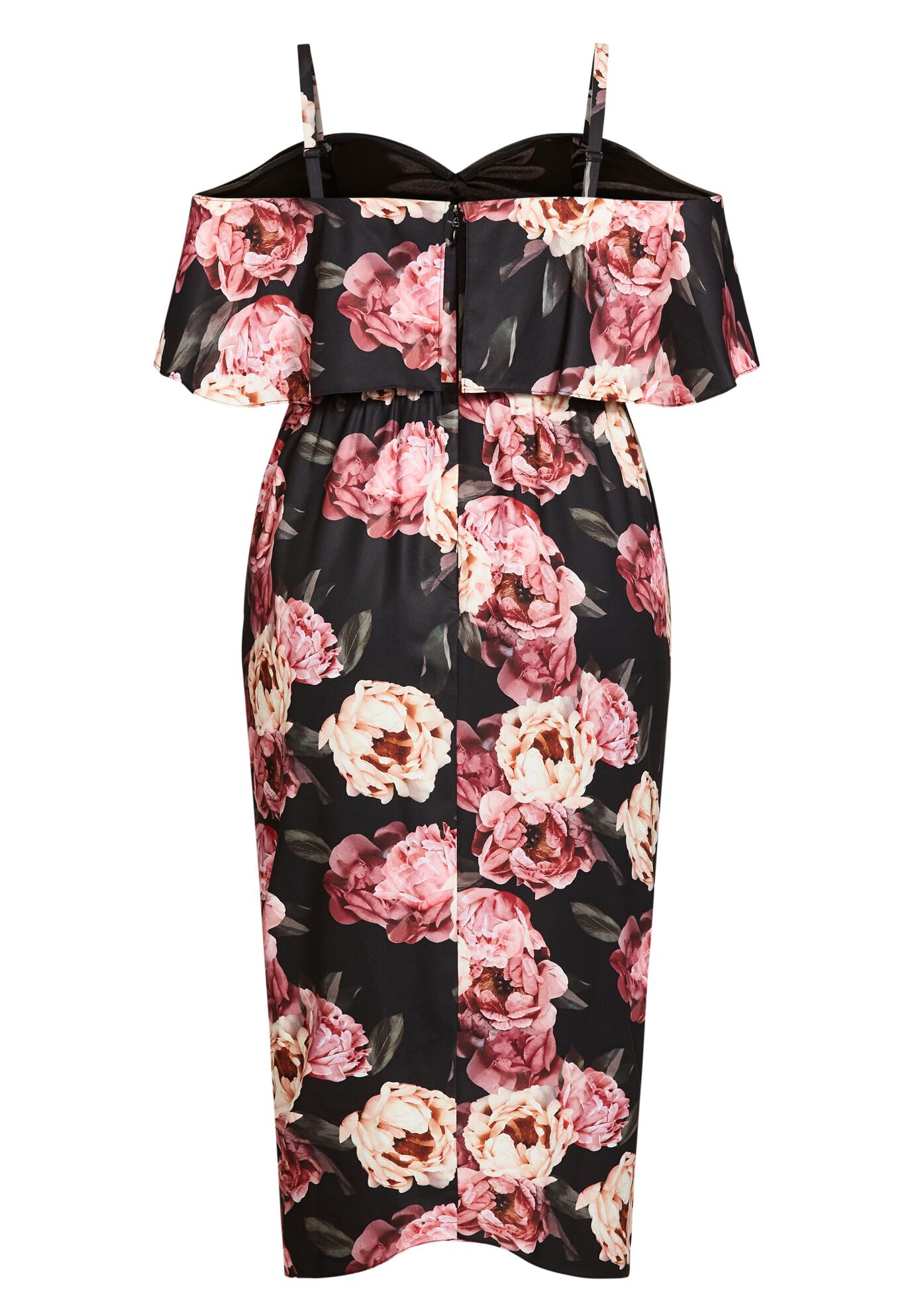 Va Va Voom Print Dress - black, PURPLE, alternate image number 4