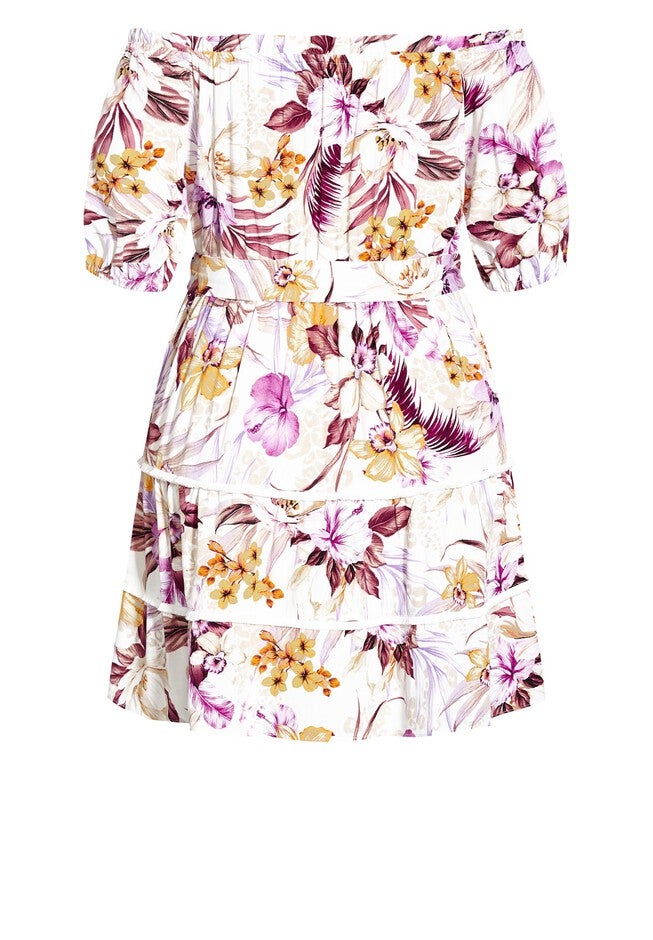 Mahe Tier Dress - ivory, WHITE, alternate image number null