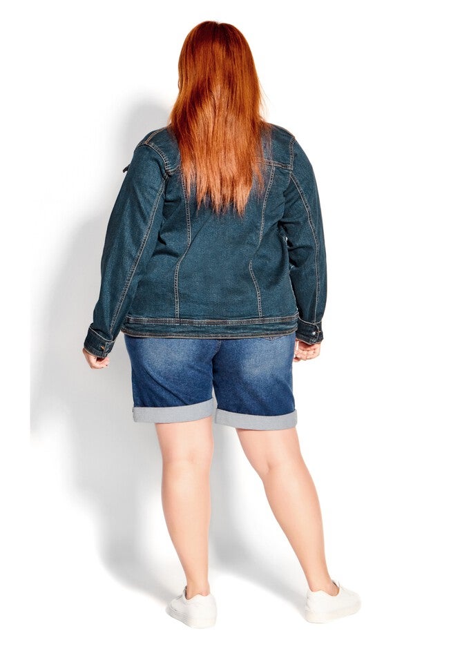 Denim Jacket, MID WASH, alternate image number null