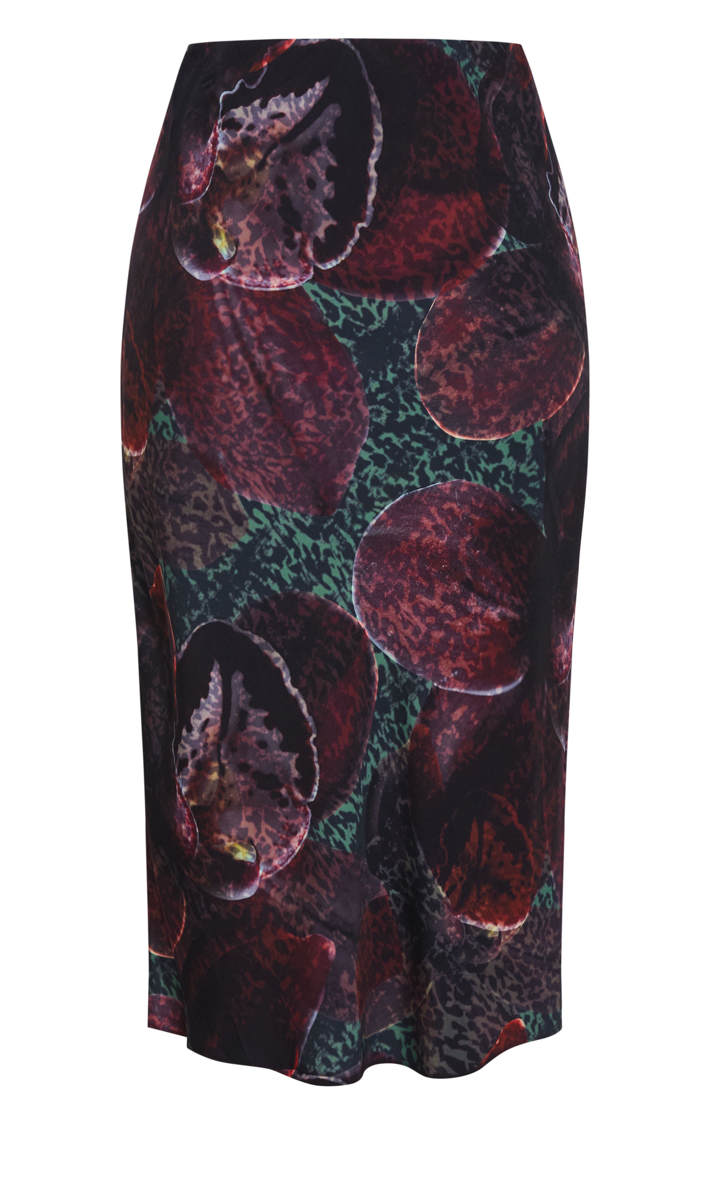 Sienna Orchid Print Midi Skirt, PURPLE, alternate image number 3