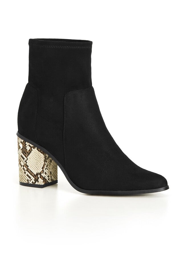 WIDE FIT Kendra Ankle Boot - black, BLACK, hi-res image number null