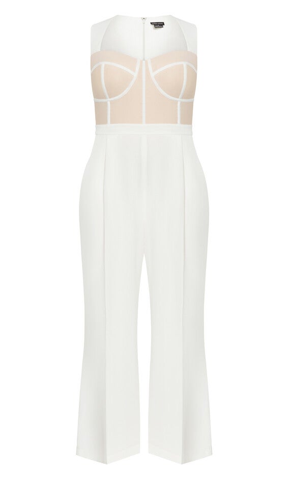 Kylie Jumpsuit - ivory, WHITE, alternate image number null