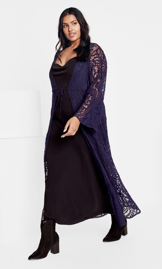 Pretty Thing Duster - navy, NAVY, hi-res image number 0