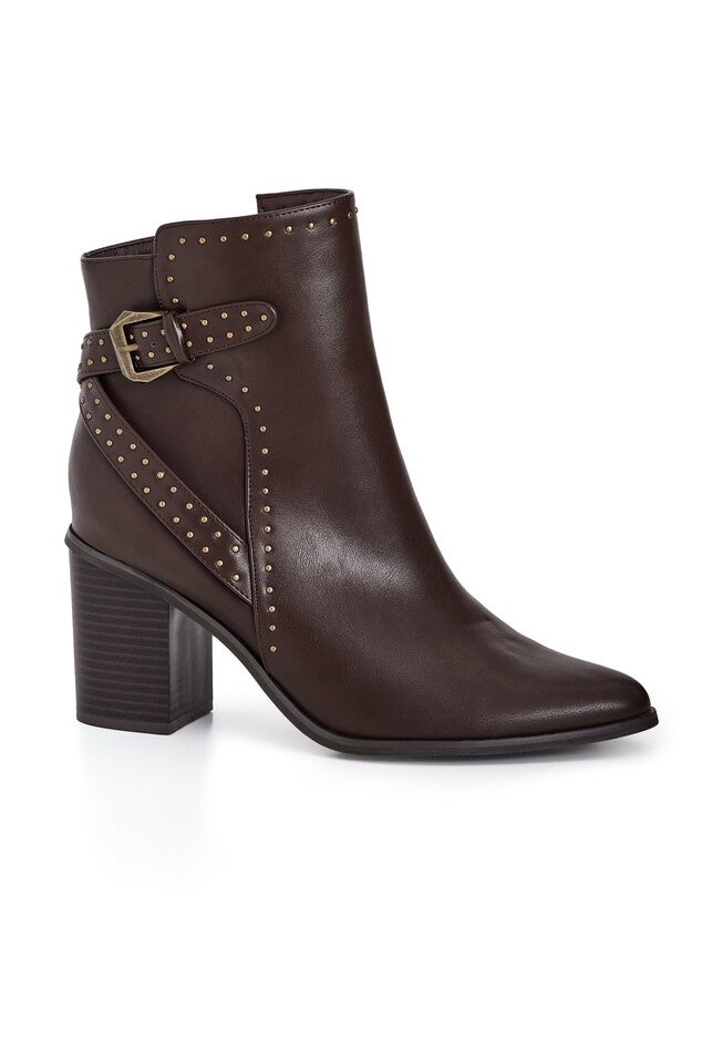 WIDE FIT Orly Ankle Boot - choc brown, BROWN, hi-res image number 0