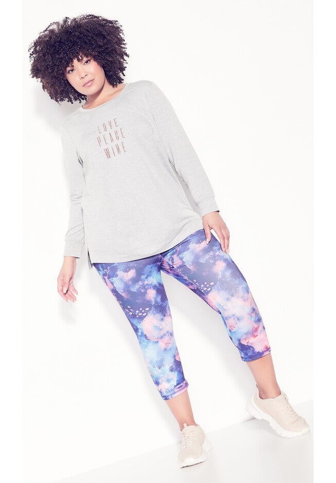 Love Wine Plain Top, LIGHT GREY, hi-res image number 0