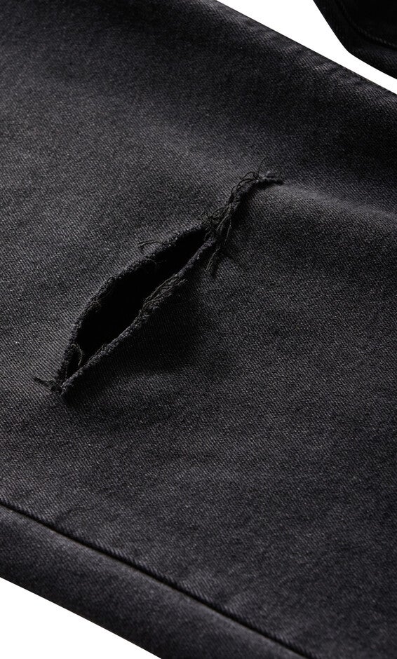 Harley Fletcher Jean - black wash, BLACK, alternate image number null