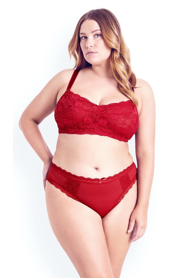 Full Coverage Bralette - crimson, RED, hi-res image number null