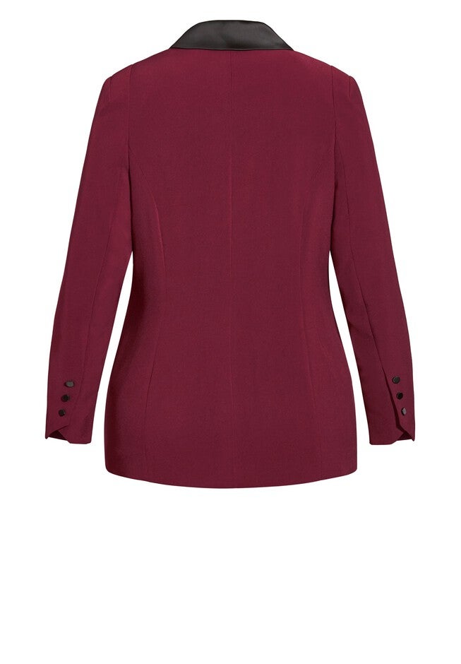 Tuxe Luxe Jacket - claret, RED, alternate image number null