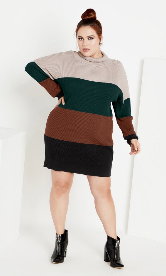 Harper Sweater Dress- jade, JADE, alternate image number null