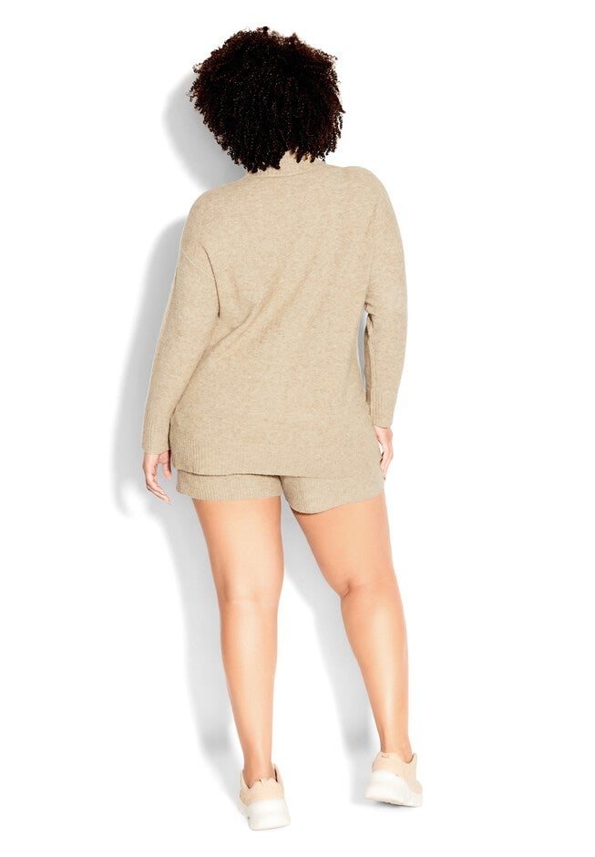 Luxe Knit Short - caramel, BROWN, alternate image number null