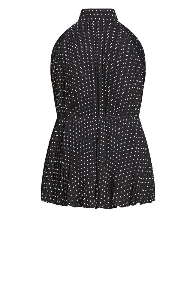 Addison Top - black spot, BLACK, alternate image number null