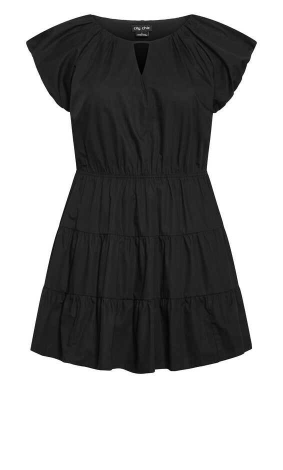 Alina Dress - black, BLACK, alternate image number 3