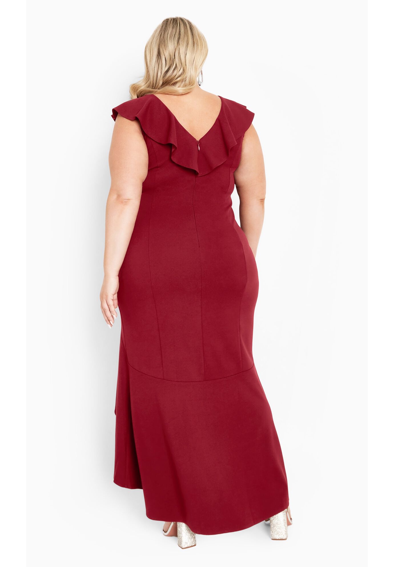 Destiny Ruffle Close Fit Sleeveless Dress