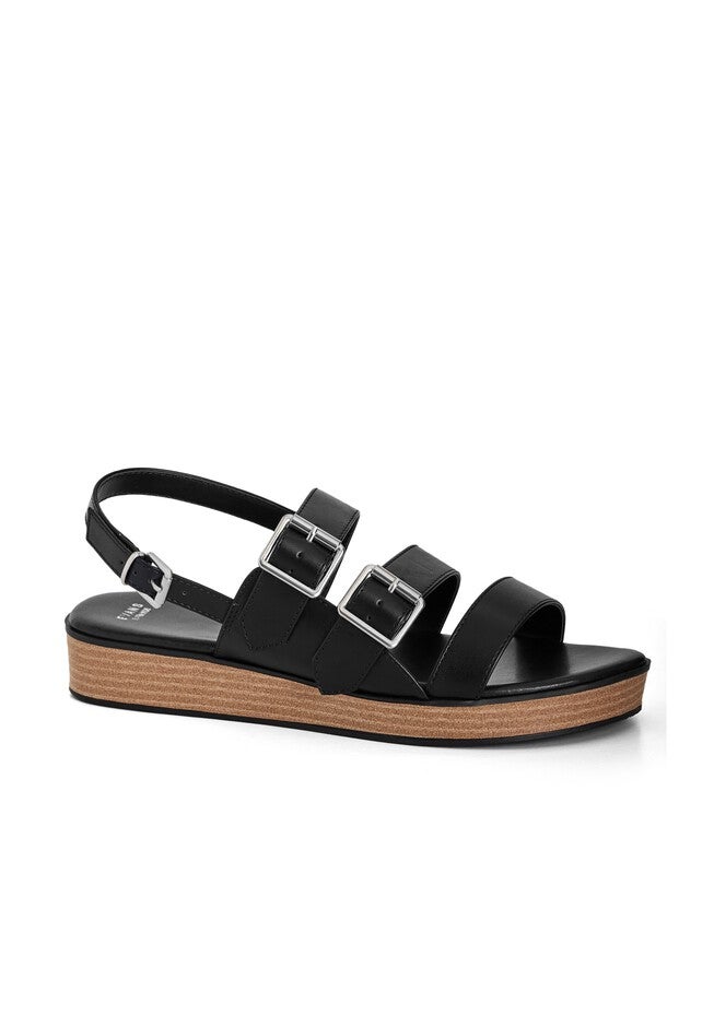Brady Buckle Wedge, BLACK, hi-res image number null