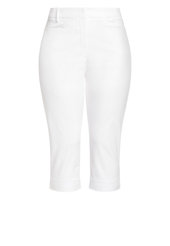 Blake Crop Pant - white, WHITE, alternate image number 2