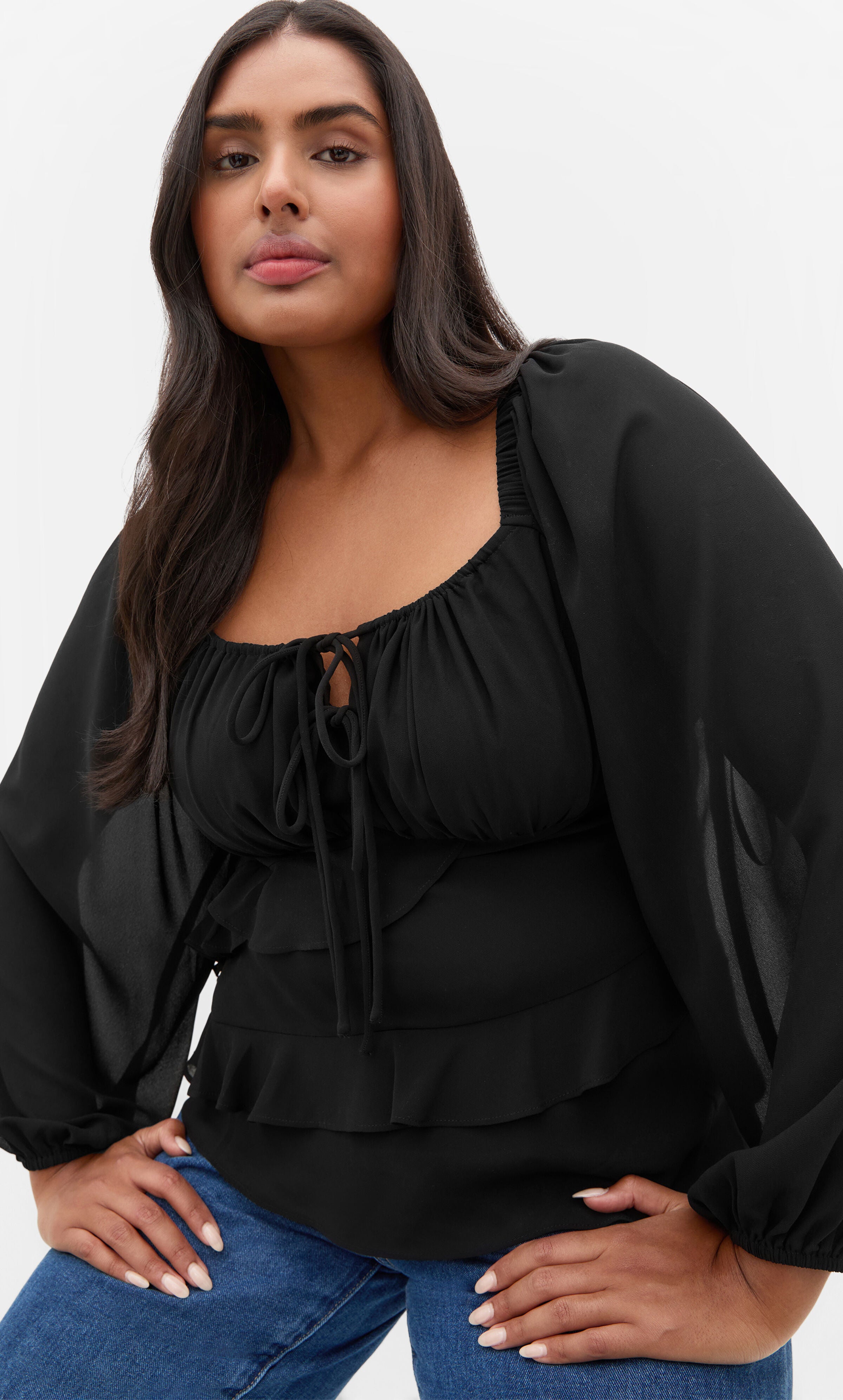 Shayla Frill Top