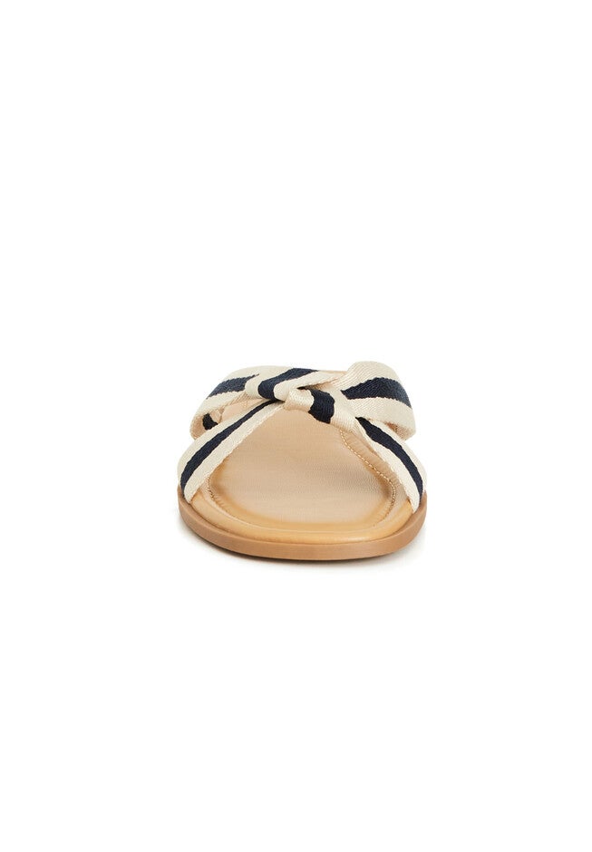 Colbie Canvas Sandal, NAVY WHITE, alternate image number 4