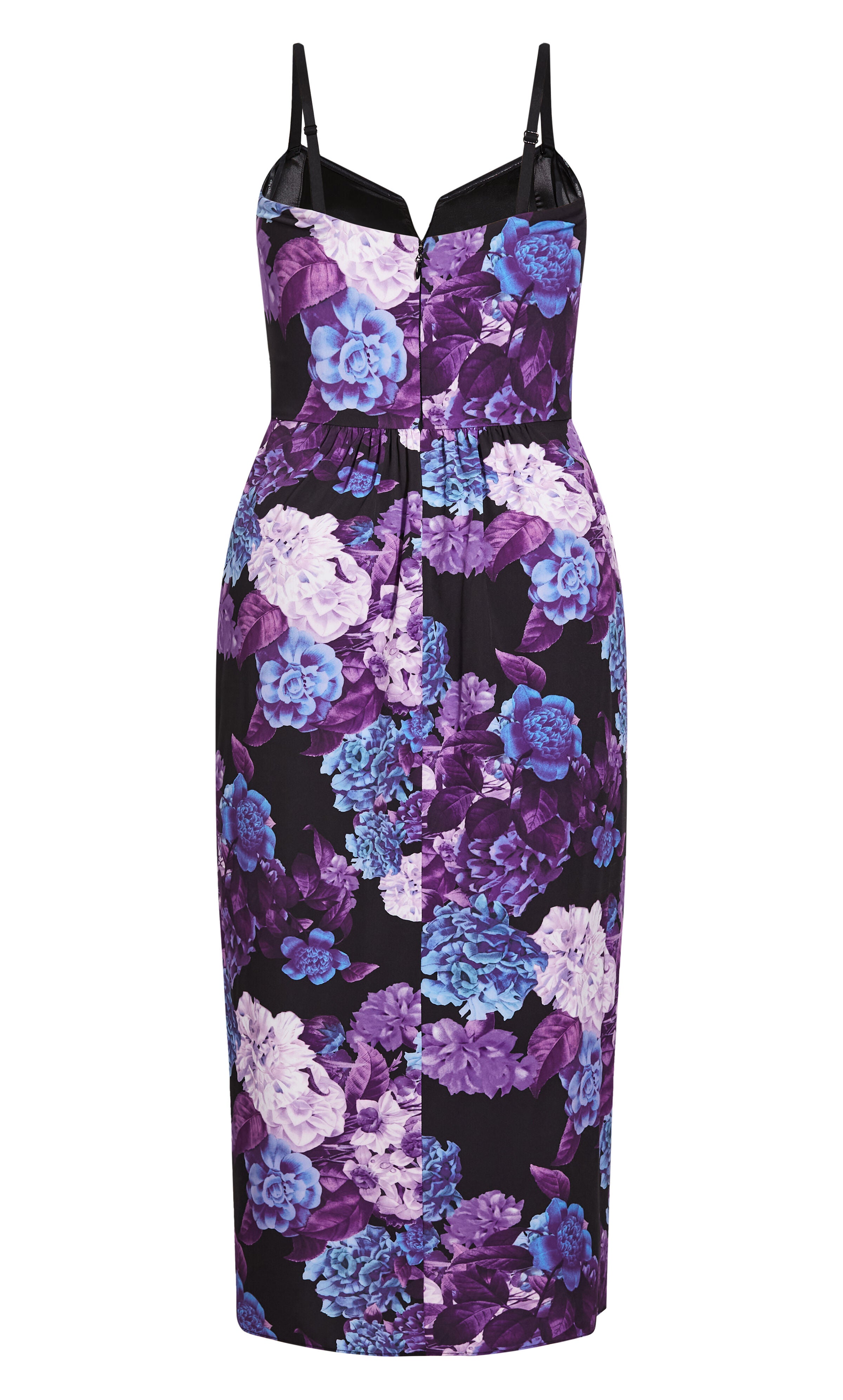 Hydrangea Maxi Dress - black, BLACK, alternate image number 4