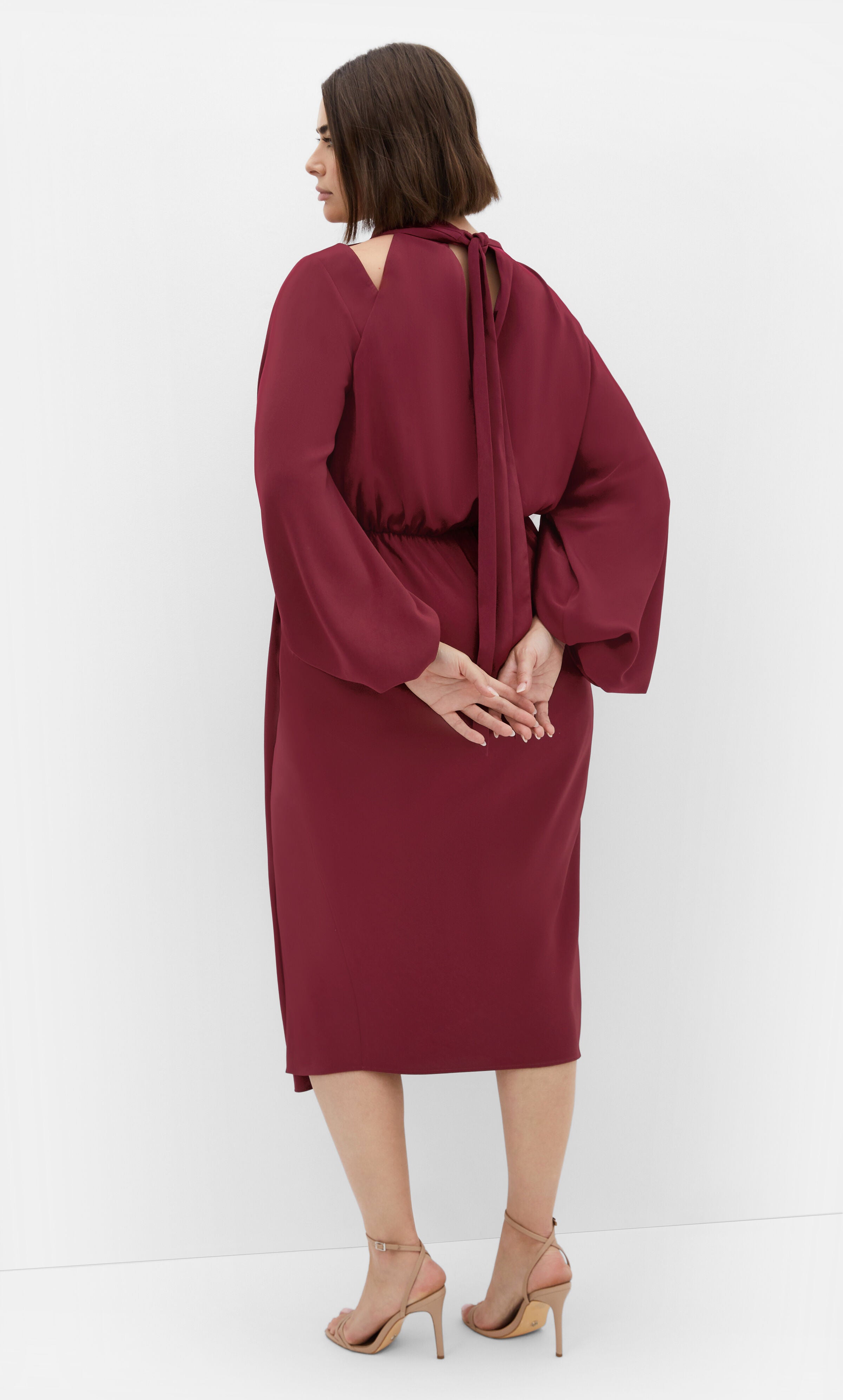 Jaylee Dress - burgundy, RED, alternate image number 1