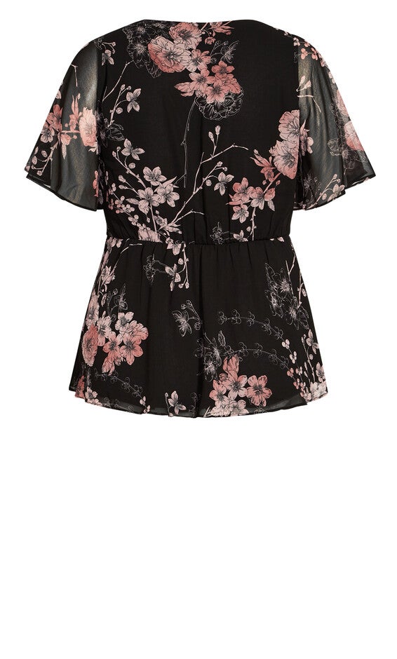 Blossom Love Top - black, BLACK, alternate image number null