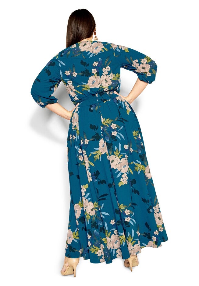 Emmaline Maxi Dress - teal, GREEN, alternate image number null