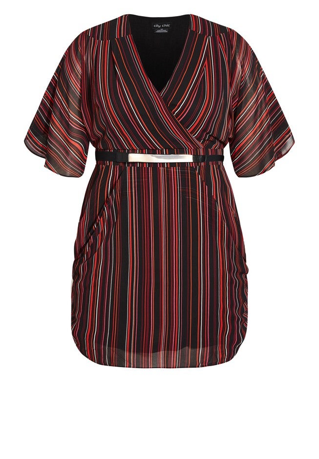 Amber Wrap Dress - black, BLACK, alternate image number null