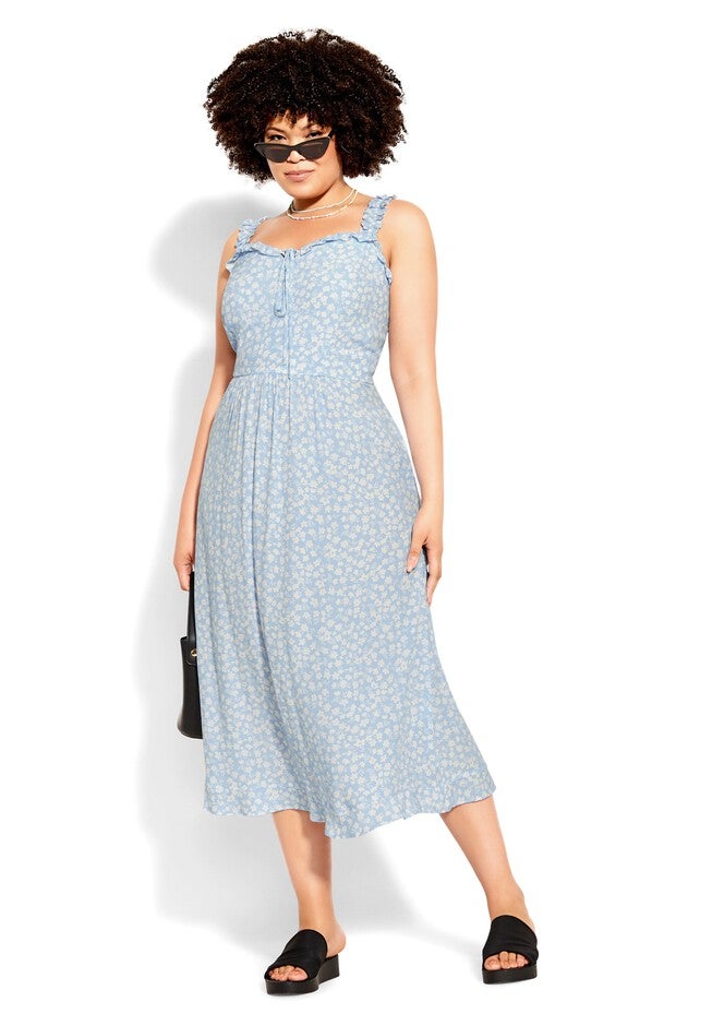 Cecillia Dress - blue, BLUE, on-hover image number 1