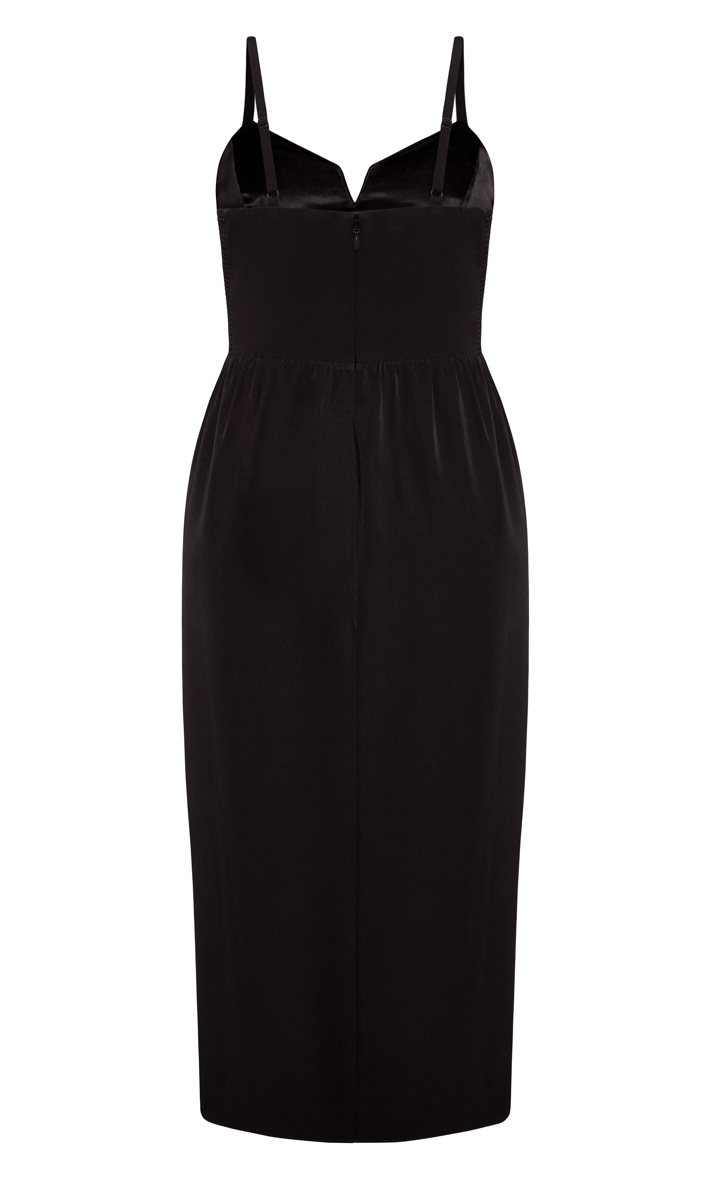 Sassy Flex Fit Tulip V Dress - black, BLACK, alternate image number 4