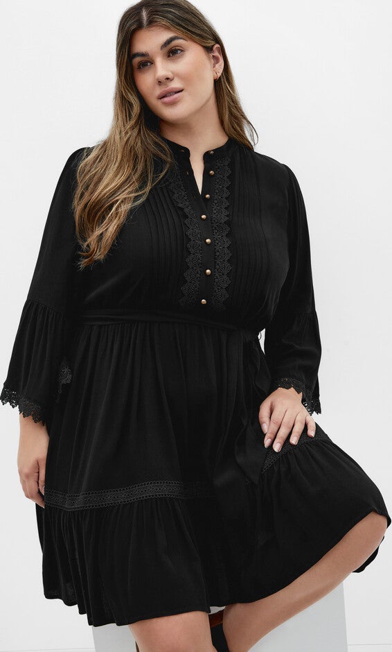 Camille Dress - black, BLACK, alternate image number null
