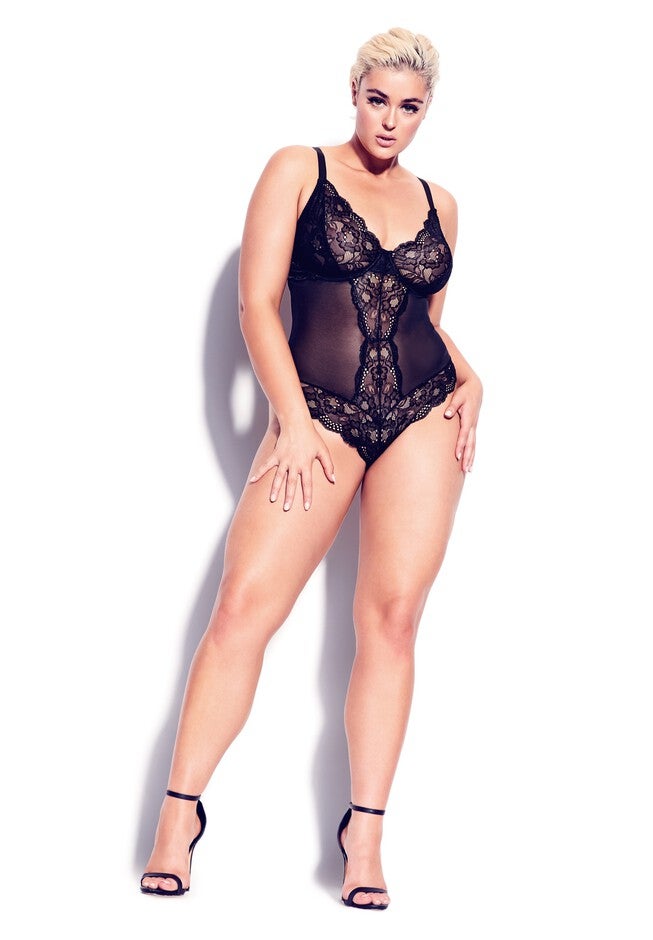 Kiki Mesh Bodysuit - black, BLACK, hi-res image number null