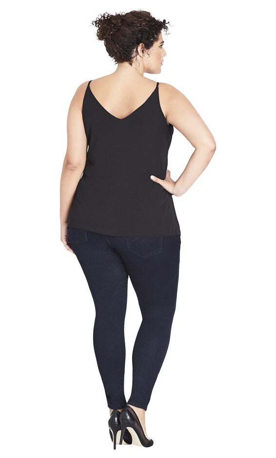 Asha Short Skinny Jean - dark denim, BLUE, alternate image number 2