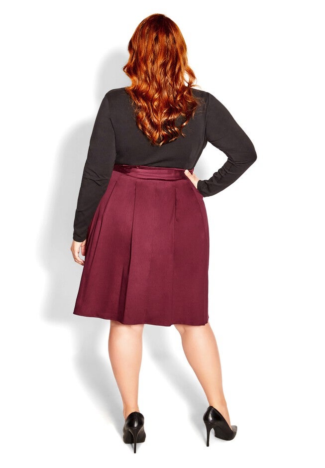 Uptown Girl Dress - port, RED, alternate image number 2