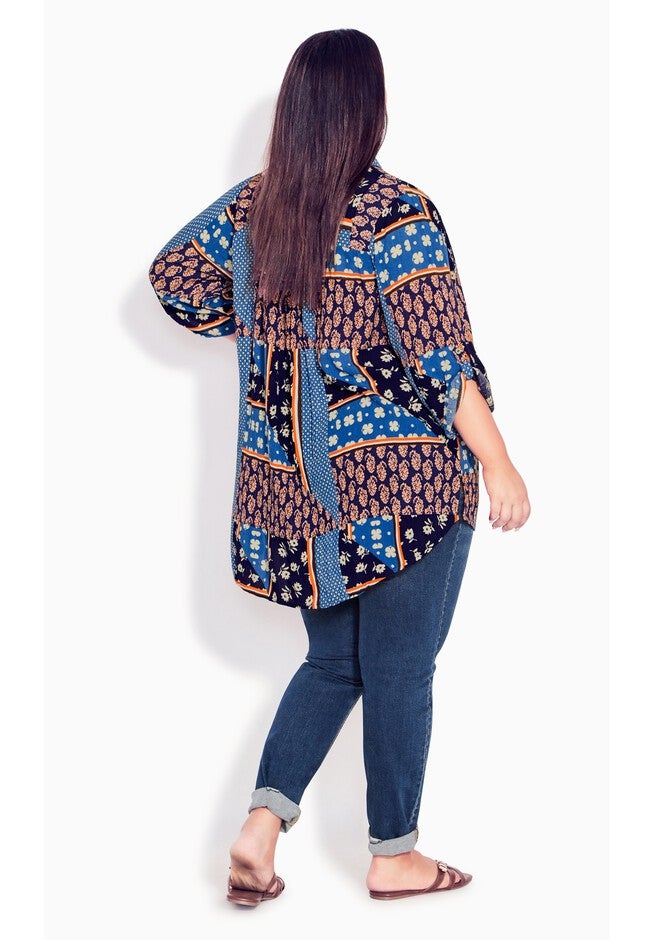 Island Breeze Print Tunic, KRISHAN PATCHWORK, on-hover image number null