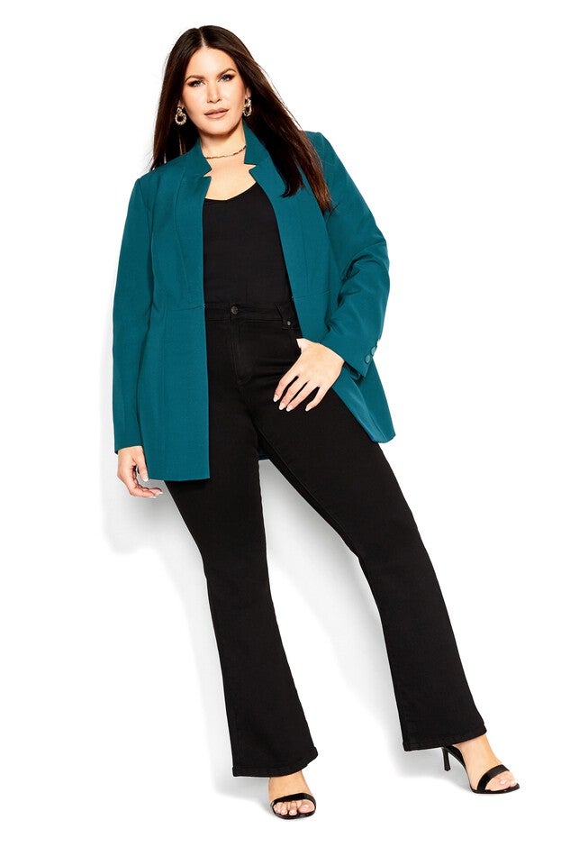 Hannah Jacket - teal, GREEN, on-hover image number null