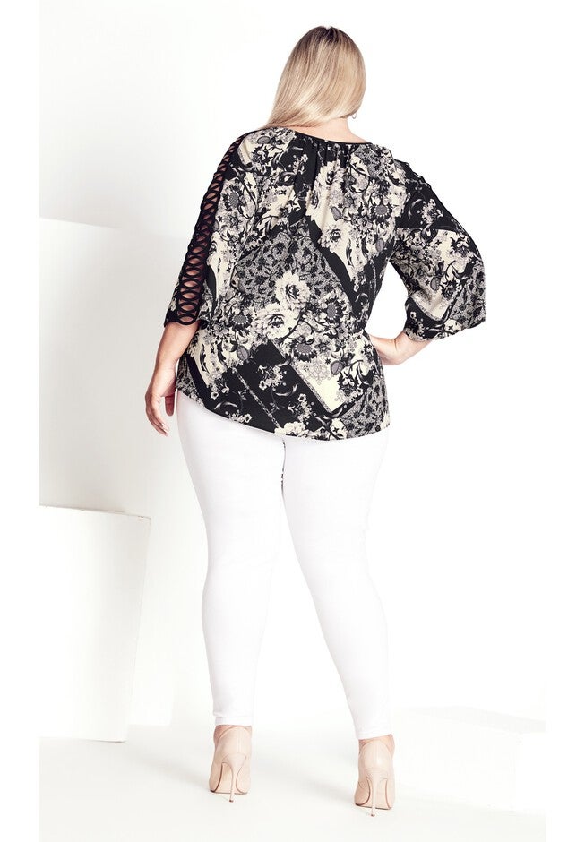 Emmeline Print Top, EFFORTLESS PATCH, alternate image number null