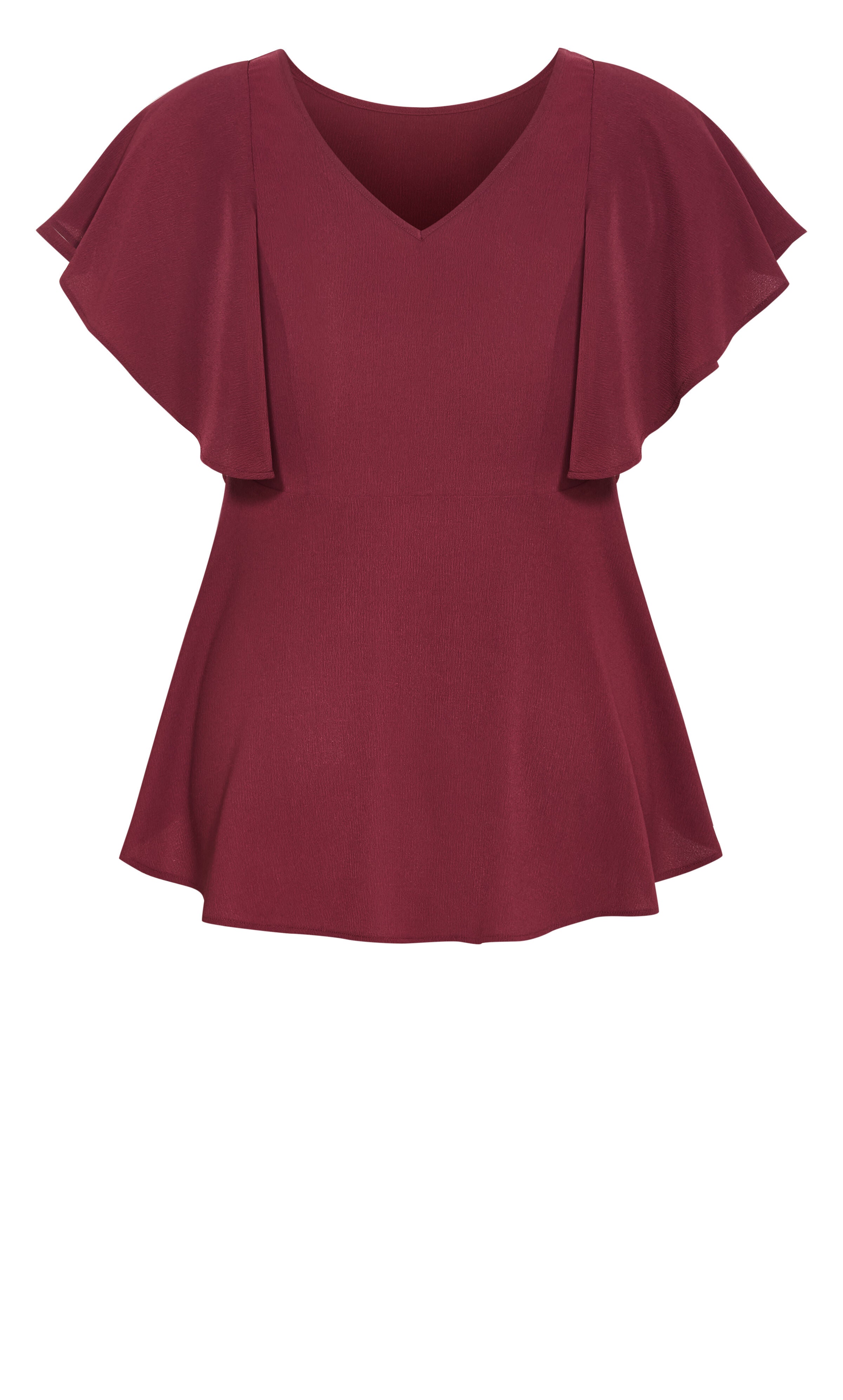 Romantic Mood Peplum Top, RED, alternate image number 4