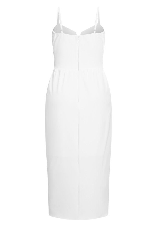 Sassy V Dress - ivory, WHITE, alternate image number null