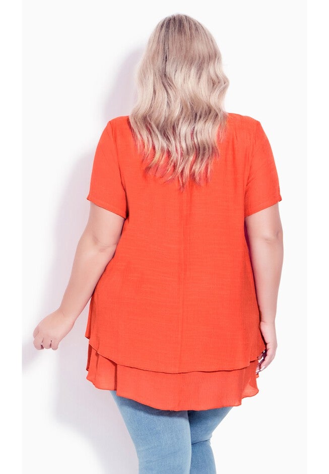 Marion Caged Tunic, TANGERINE, alternate image number 5