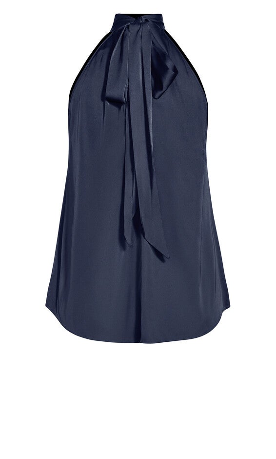Sexy Shine Top - navy, BLUE, alternate image number null