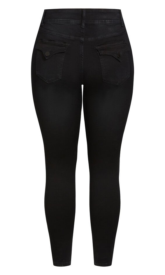 Harley Killer Pins Jean - black wash, BLACK, alternate image number 6