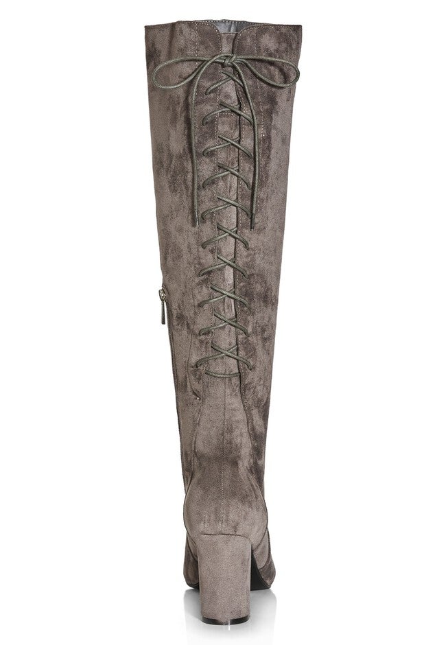 WIDE FIT Perry Knee Boot - steel, GREY, alternate image number null