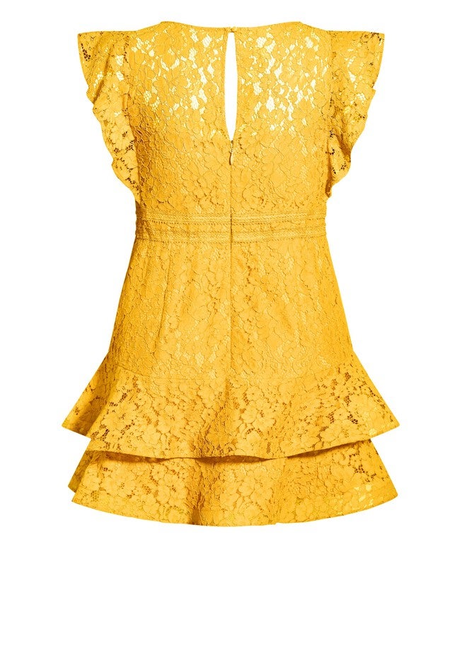 Sienna Dress - gold, YELLOW, alternate image number 4