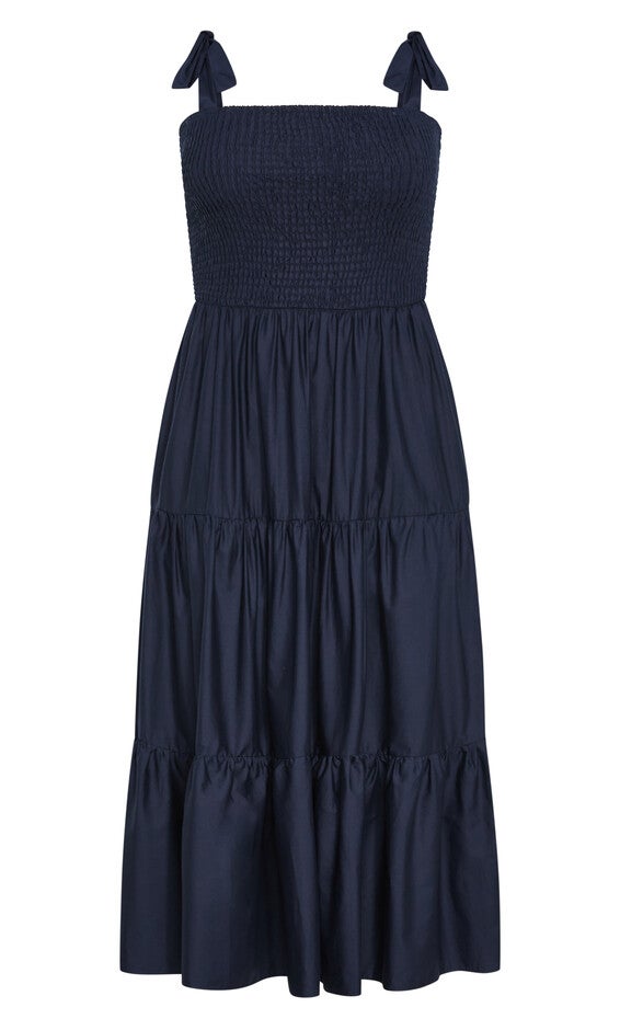 Haven Midi Dress - navy, NAVY, alternate image number null