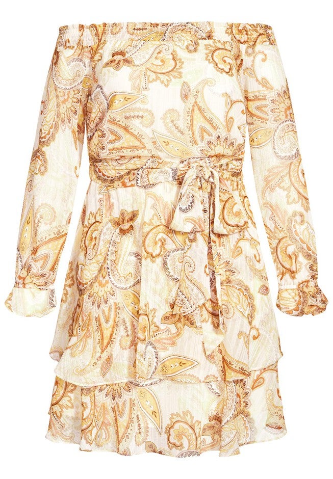 Pretty Paisley Dress - beige, , alternate image number 5