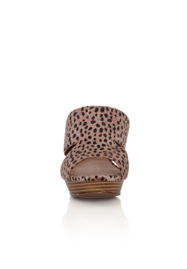 WIDE FIT Remy Animal Mule - tan, BROWN, alternate image number 4